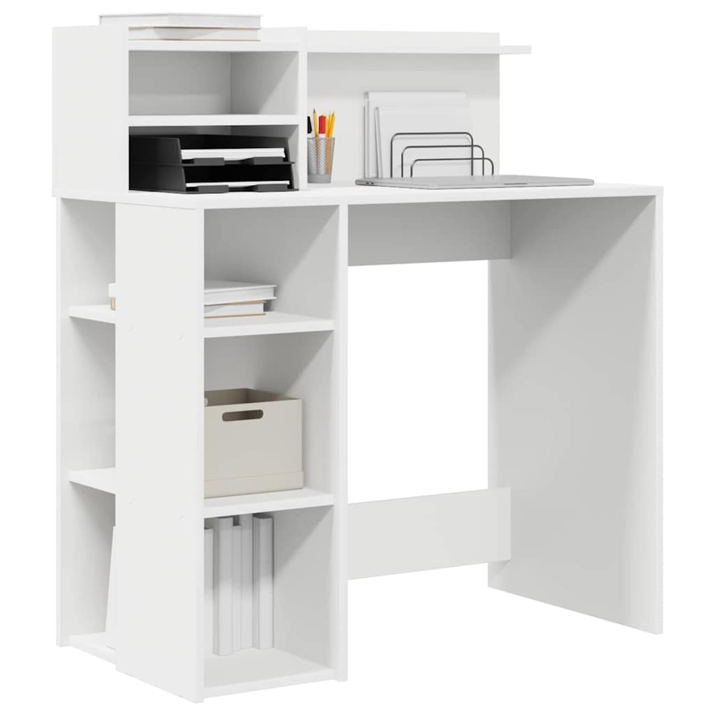 Scrivania con Magazzino Bianco 90 x 48 x 101.5 cm