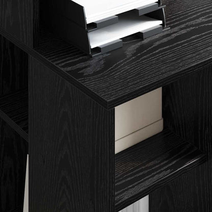 Scrivania Rovere Nero 90 x 48 x 101,5 cm Legno multistrato | homemem39