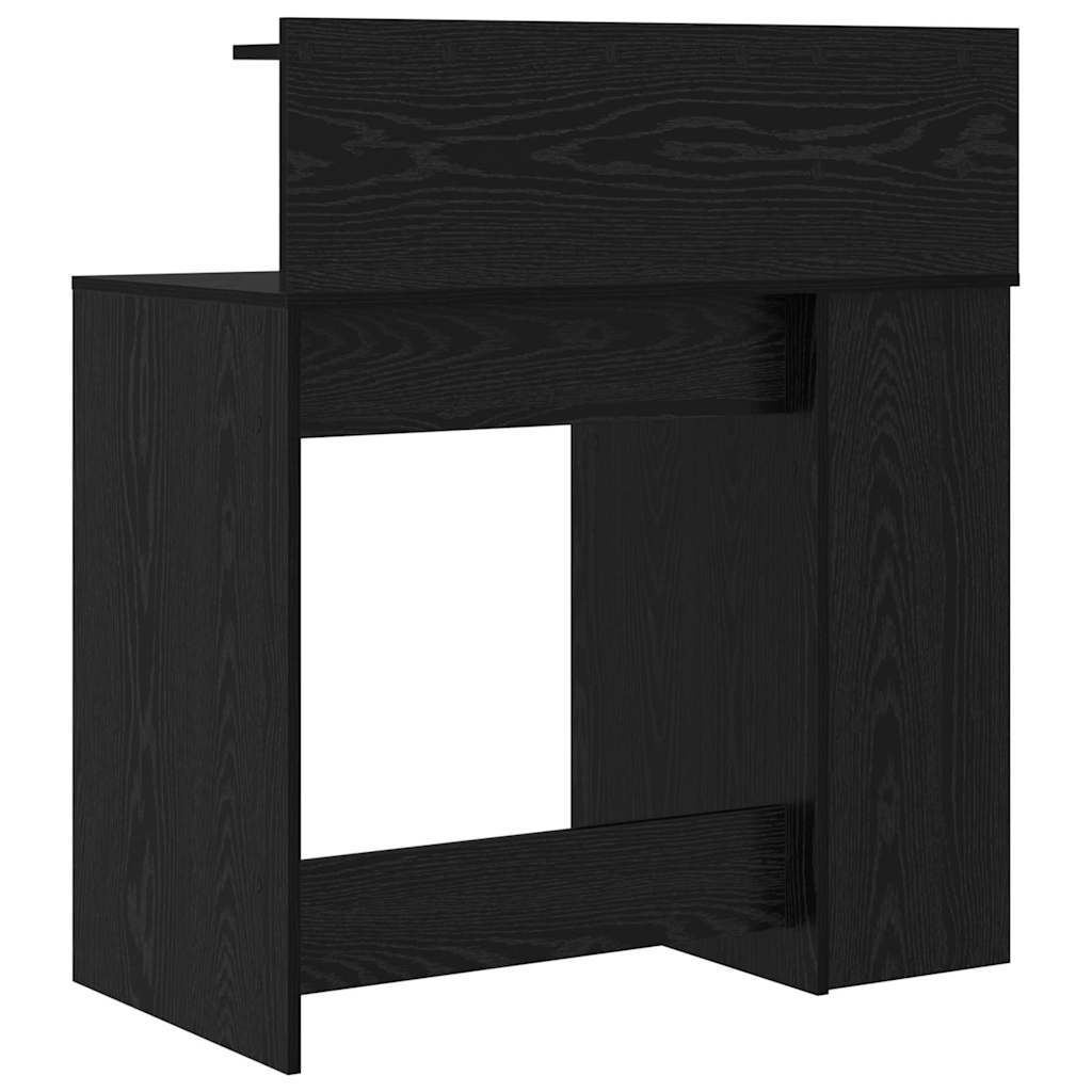 Scrivania Rovere Nero 90 x 48 x 101,5 cm Legno multistrato | homemem39