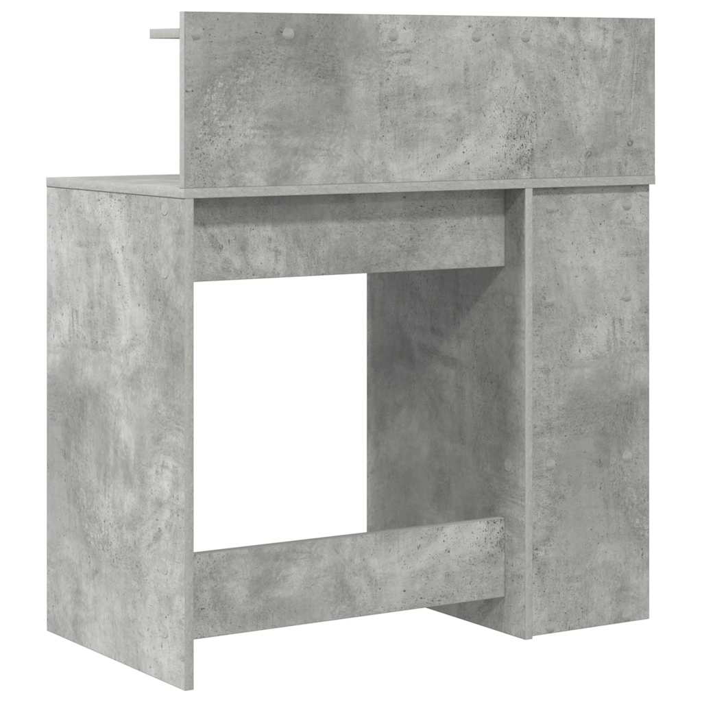 Scrivania Grigio cemento 90 x 48 x 101,5 cm Legno multistrato | homemem39
