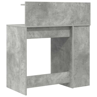Scrivania Grigio cemento 90 x 48 x 101,5 cm Legno multistrato | homemem39