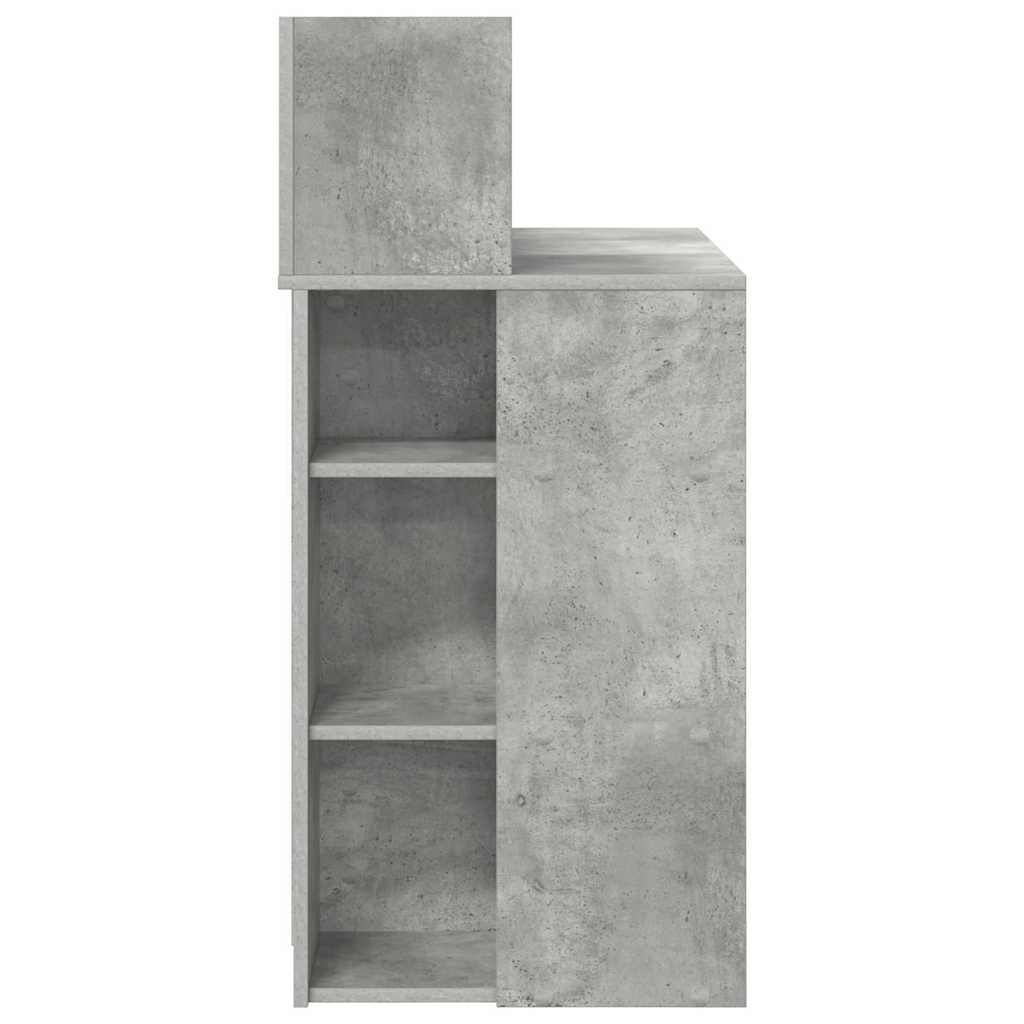 Scrivania Grigio cemento 90 x 48 x 101,5 cm Legno multistrato | homemem39