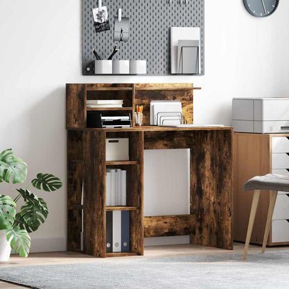 Scrivania Rovere fumé 90 x 48 x 101,5 cm Legno multistrato | homemem39
