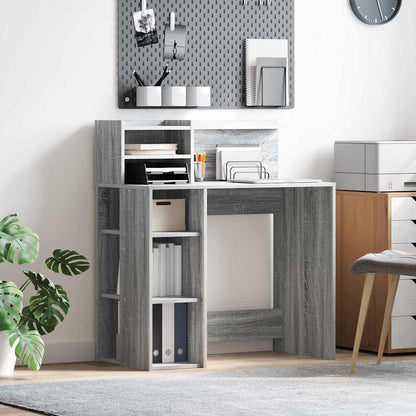 Scrivania Grigio Sonoma 90 x 48 x 101,5 cm Legno multistrato
