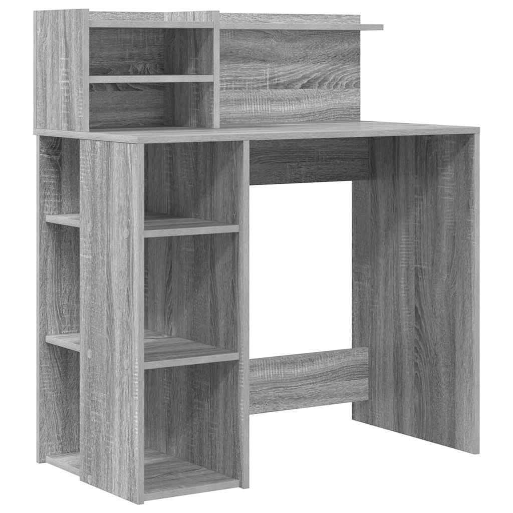 Scrivania Grigio Sonoma 90 x 48 x 101,5 cm Legno multistrato