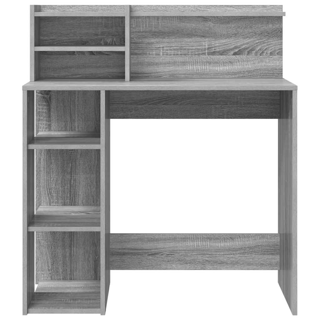 Scrivania Grigio Sonoma 90 x 48 x 101,5 cm Legno multistrato | homemem39