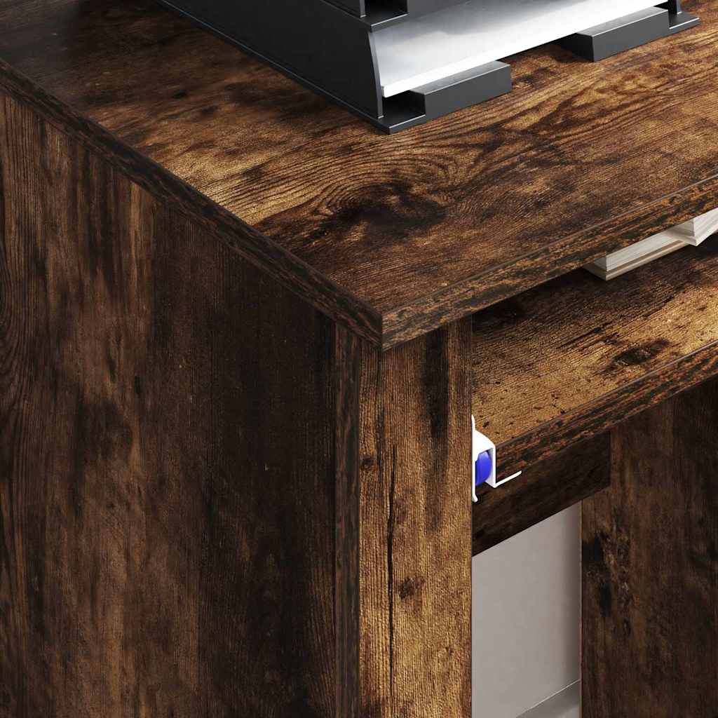 Scrivania con Ruote con cassetto Rovere fumé 91 x 50 x 77 cm | homemem39