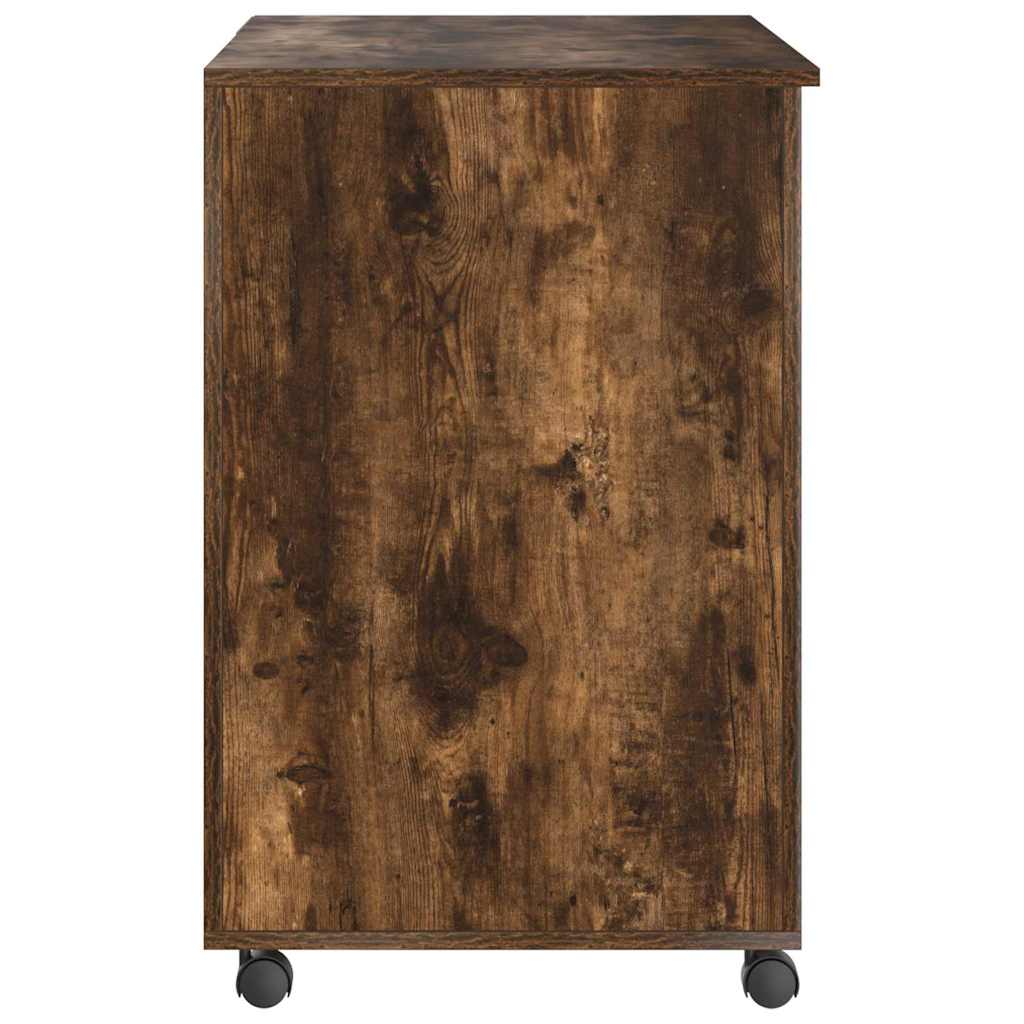 Scrivania con Ruote con cassetto Rovere fumé 91 x 50 x 77 cm | homemem39
