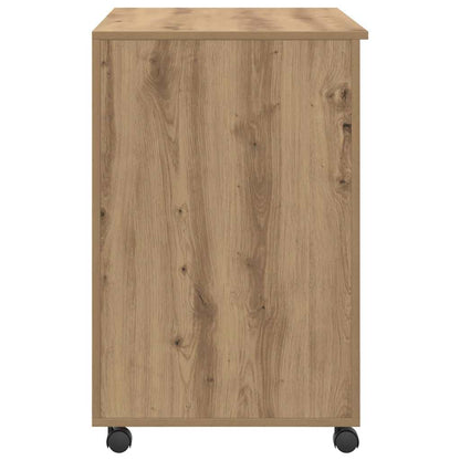 Scrivania con Ruote Rovere artigianale 91 x 50 x 77 cm | homemem39