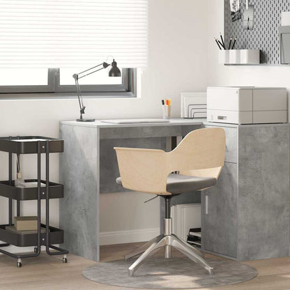 Scrivania Grigio cemento 102 x 50 x 75 cm Legno multistrato | homemem39