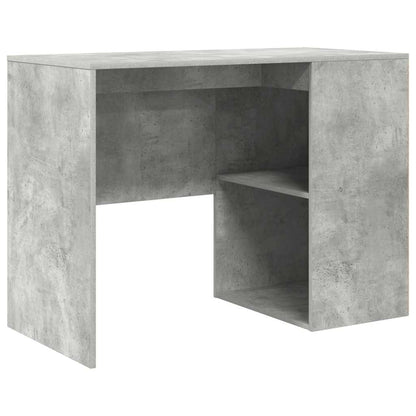 Scrivania Grigio cemento 102 x 50 x 75 cm Legno multistrato | homemem39