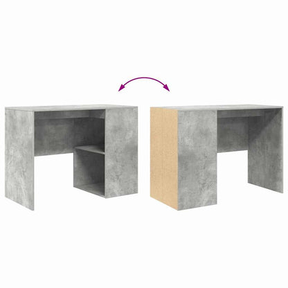 Scrivania Grigio cemento 102 x 50 x 75 cm Legno multistrato | homemem39