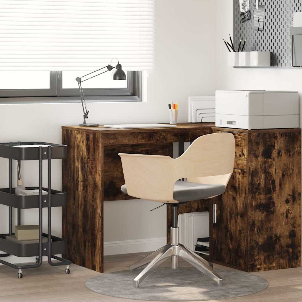 Scrivania Rovere fumé 102 x 50 x 75 cm Legno multistrato | homemem39