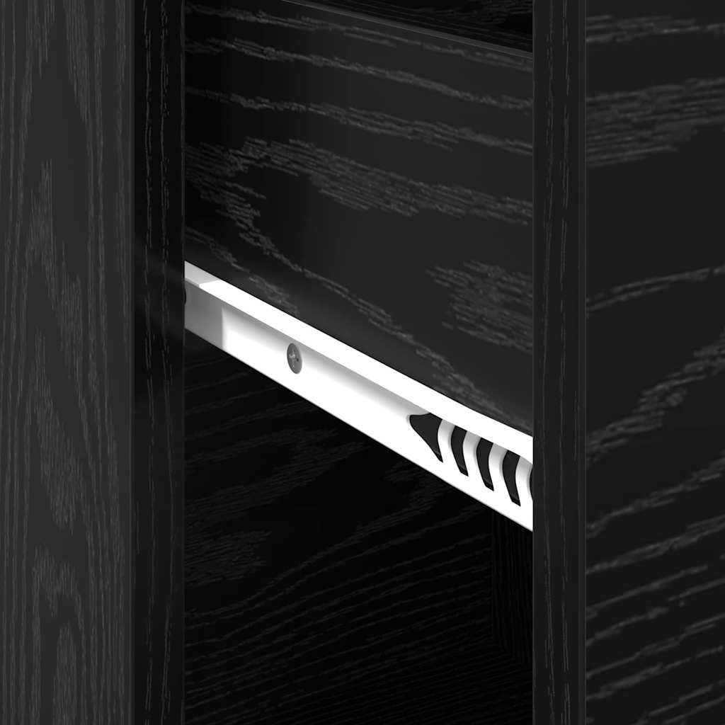 Credenza Rovere nero 38 x 34.5 x 75 cm Legno multistrato