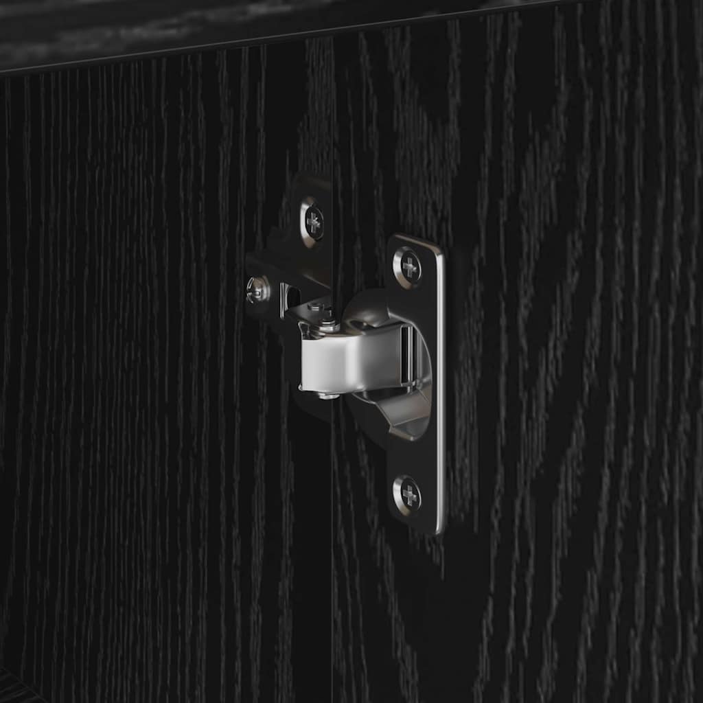 Credenza Rovere nero 38 x 34.5 x 75 cm Legno multistrato