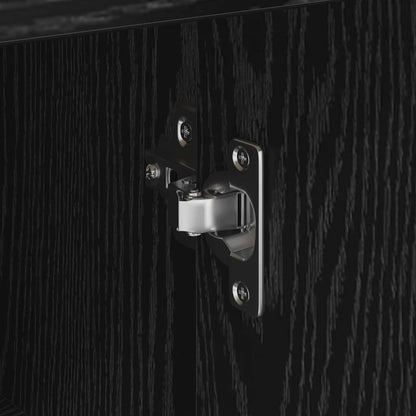 Credenza Rovere nero 38 x 34.5 x 75 cm Legno multistrato