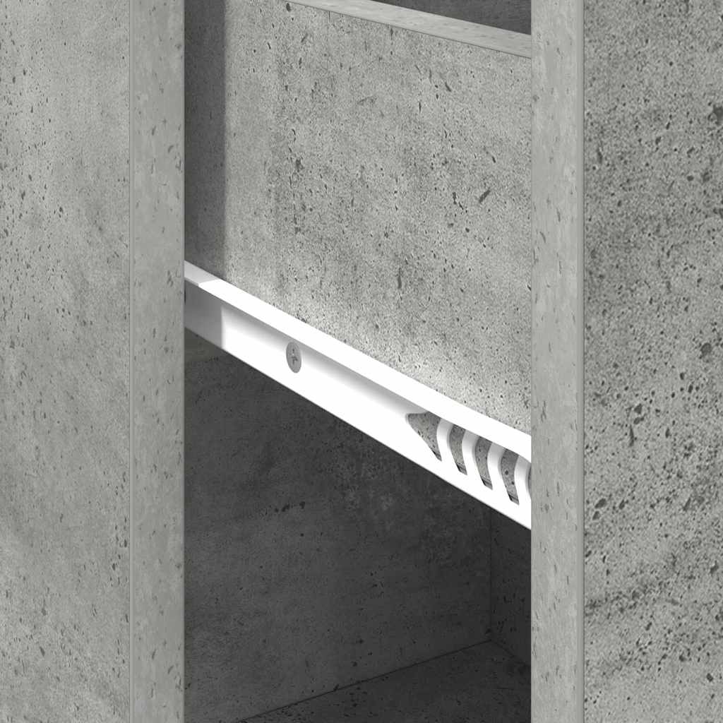 Credenza Grigio cemento 38 x 34.5 x 75 cm Legno multistrato