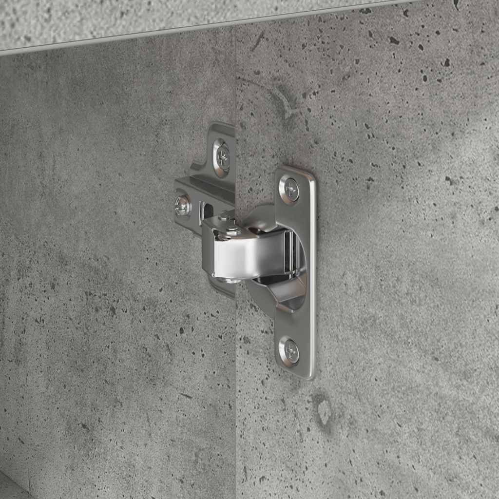 Credenza Grigio cemento 38 x 34.5 x 75 cm Legno multistrato