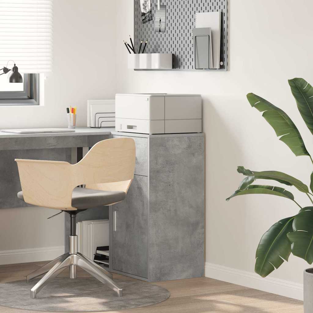 Credenza Grigio cemento 38 x 34.5 x 75 cm Legno multistrato