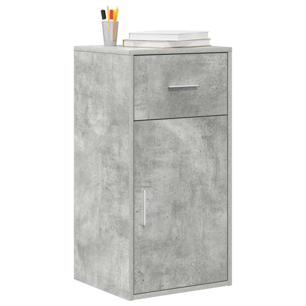 Credenza Grigio cemento 38 x 34.5 x 75 cm Legno multistrato