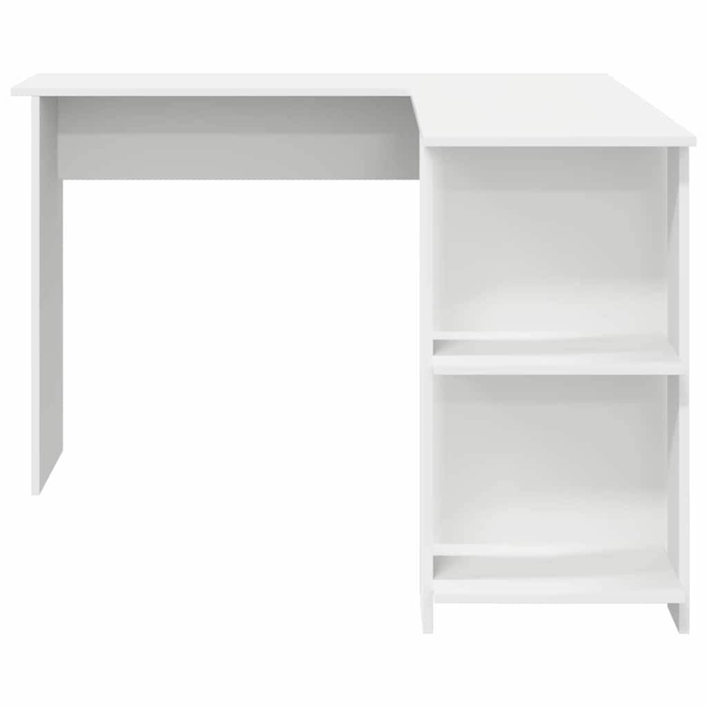 Scrivania Angolare con Storage Bianco 140 x 113.5 x 75 cm