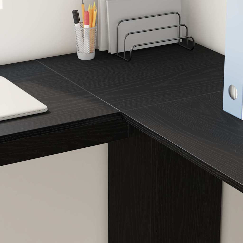 Scrivania ad angolo Rovere Nero 140 x 113,5 x 75 cm | homemem39