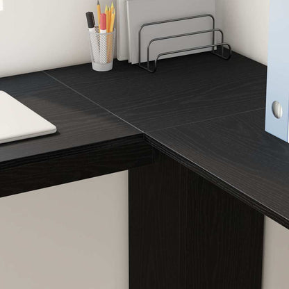Scrivania ad angolo Rovere Nero 140 x 113,5 x 75 cm | homemem39