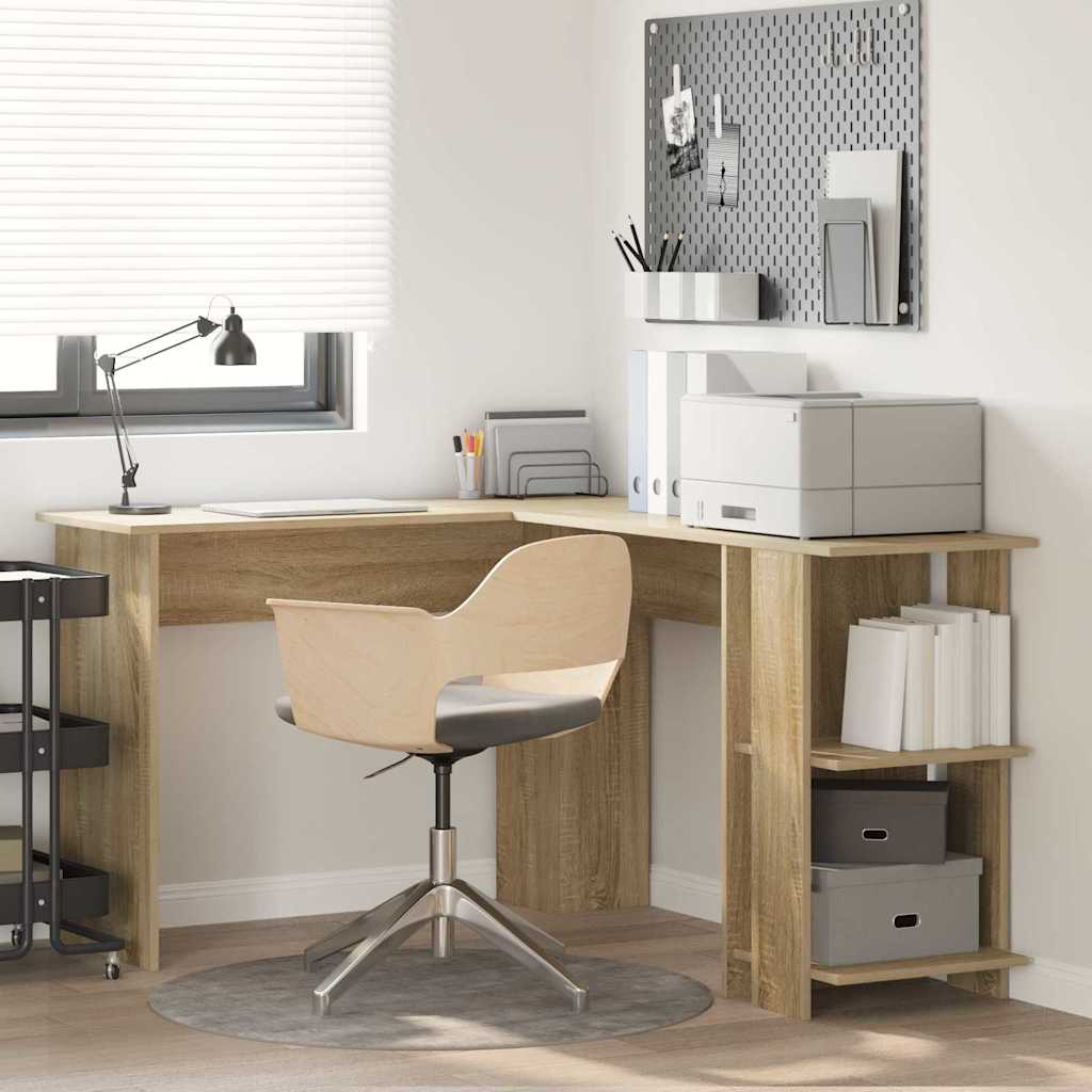 Scrivania ad angolo Rovere Sonoma 140 x 113,5 x 75 cm | homemem39