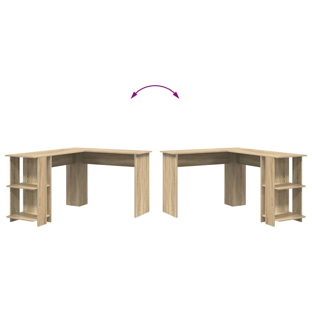 Scrivania ad angolo Rovere Sonoma 140 x 113,5 x 75 cm | homemem39