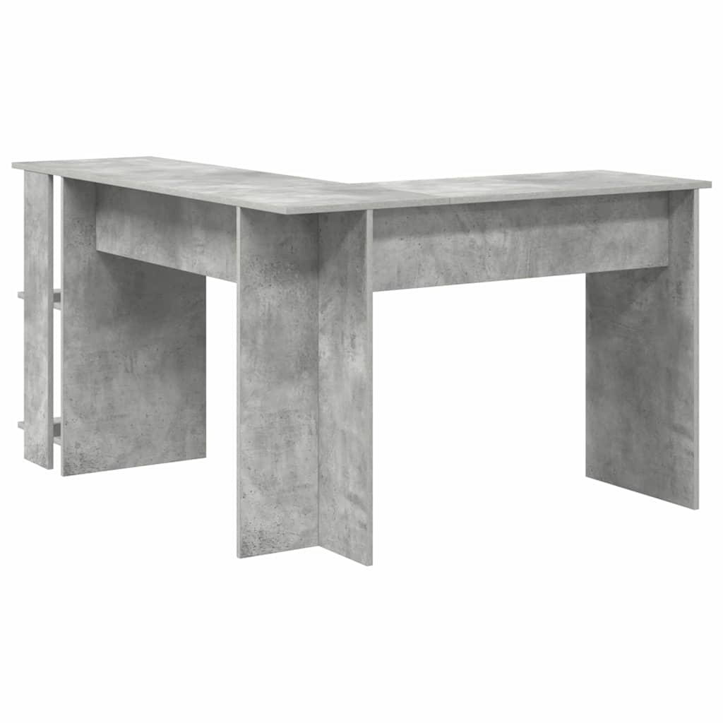 Scrivania ad angolo Grigio cemento 140 x 113,5 x 75 cm | homemem39