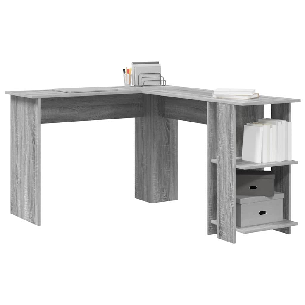 Scrivania ad angolo Grigio Sonoma 140 x 113,5 x 75 cm | homemem39