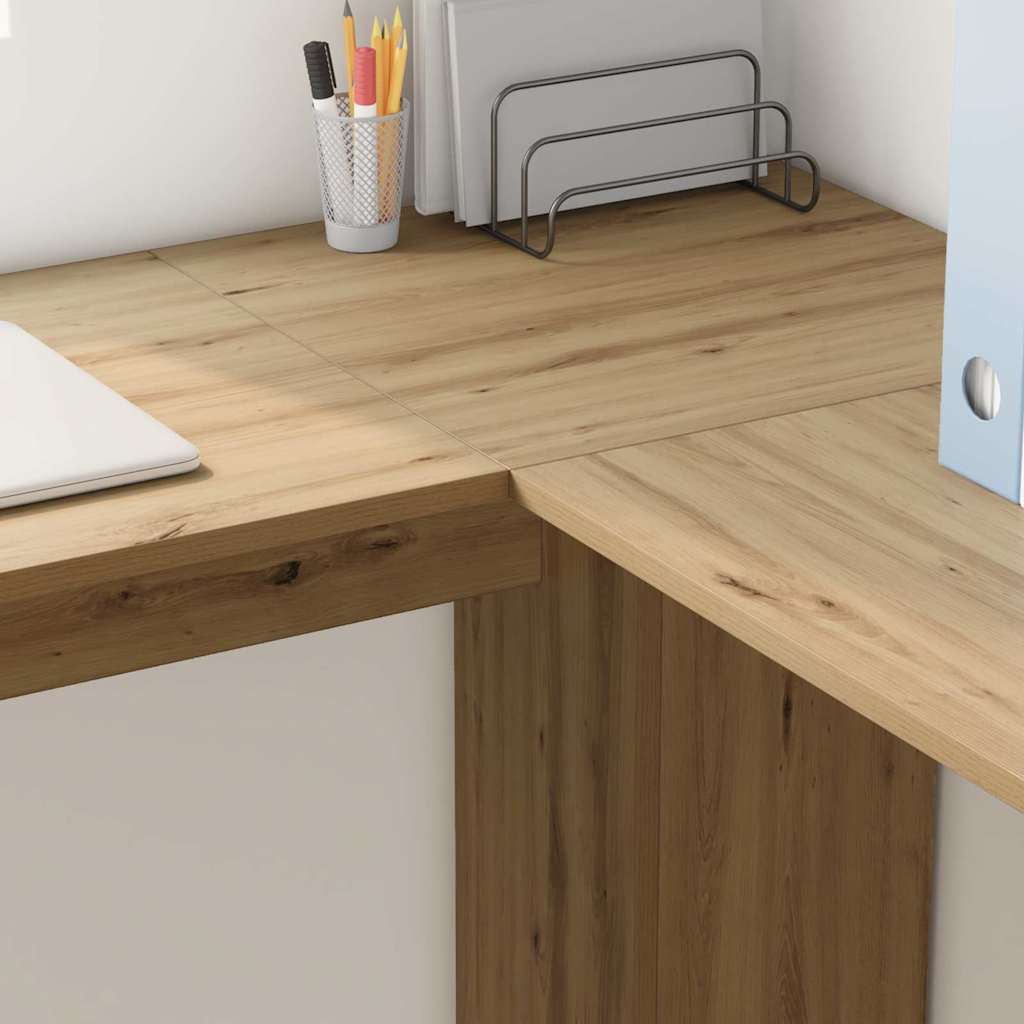 Scrivania ad angolo Rovere artigianale 140 x 113,5 x 75 cm | homemem39