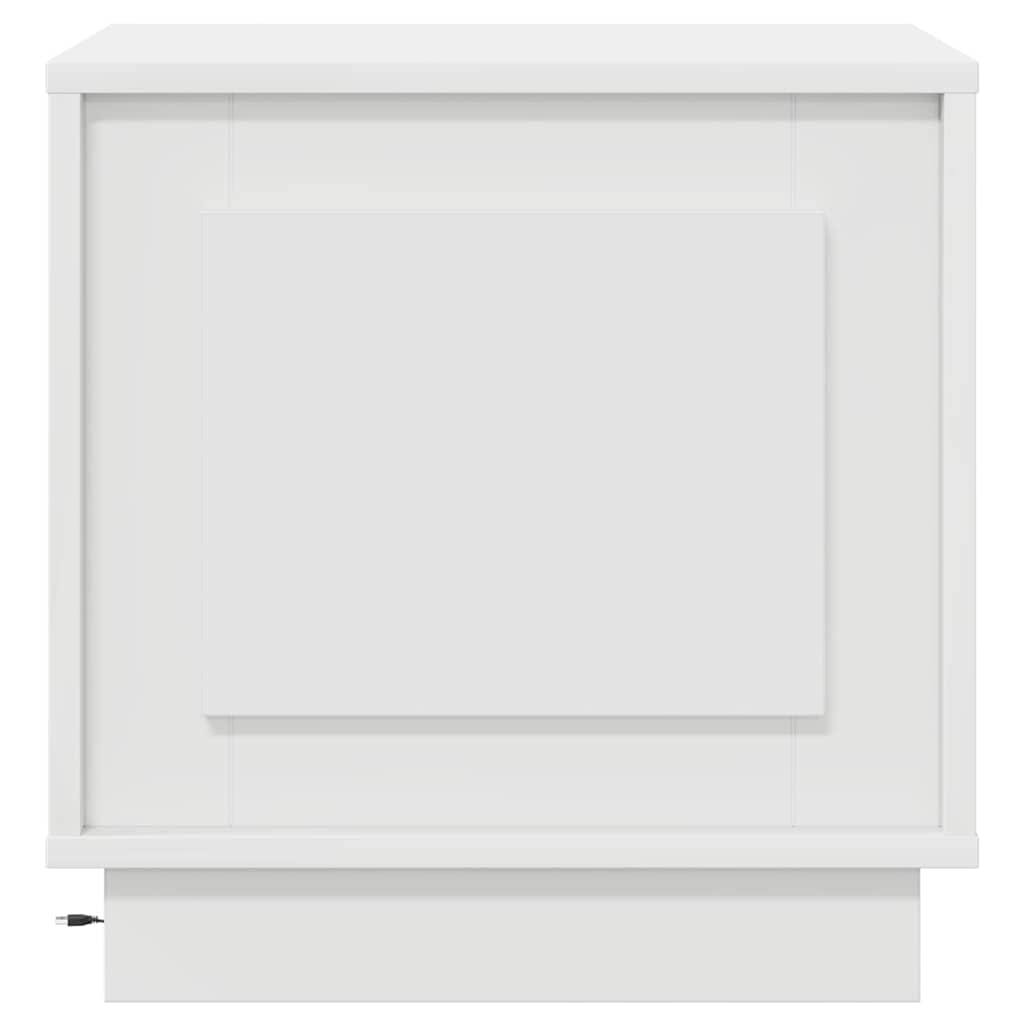 Armadio da Notte con Bianco 44 x 34.5 x 45 cm Legno multistrato