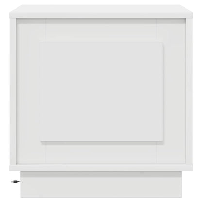 Armadio da Notte con Bianco 44 x 34.5 x 45 cm Legno multistrato