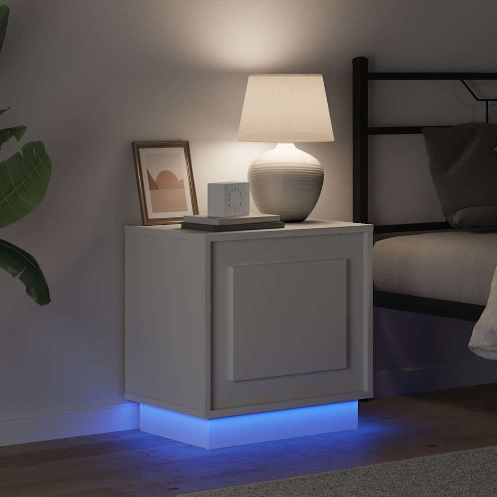 Armadio da Notte con 2 pcs Bianco 44 x 34.5 x 45 cm