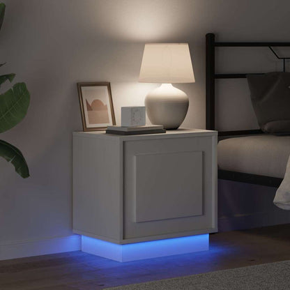 Armadio da Notte con 2 pcs Bianco 44 x 34.5 x 45 cm