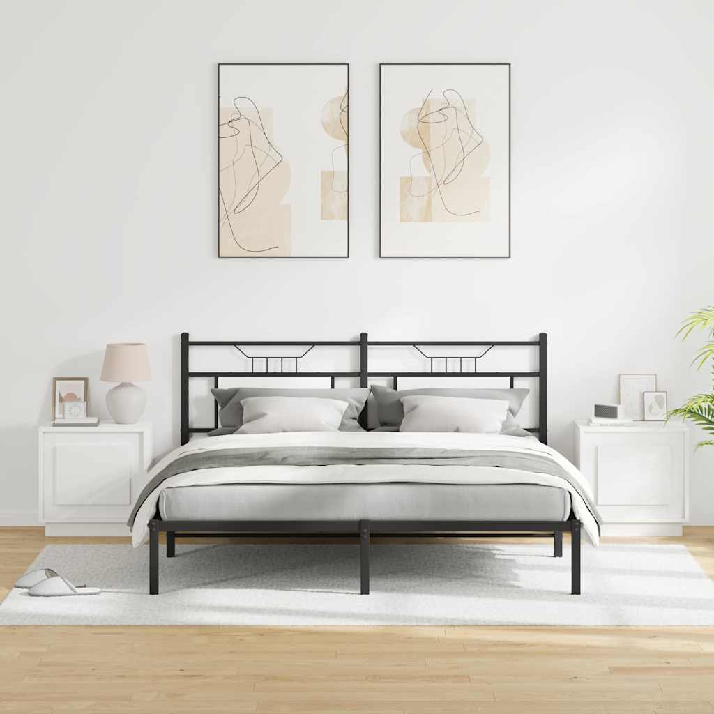 Armadio da Notte con 2 pcs Bianco 44 x 34.5 x 45 cm