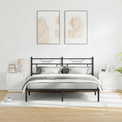 Armadio da Notte con 2 pcs Bianco 44 x 34.5 x 45 cm