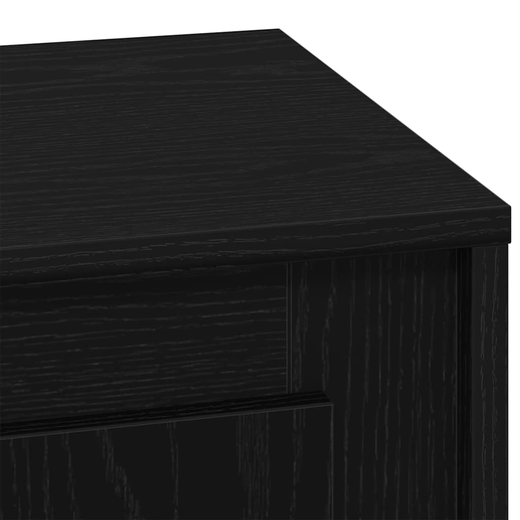 Armadio da Notte con Nero 44 x 34.5 x 45 cm Legno multistrato