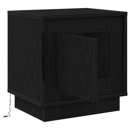 Armadio da Notte 2 pcs Nero 44 x 34.5 x 45 cm Legno multistrato
