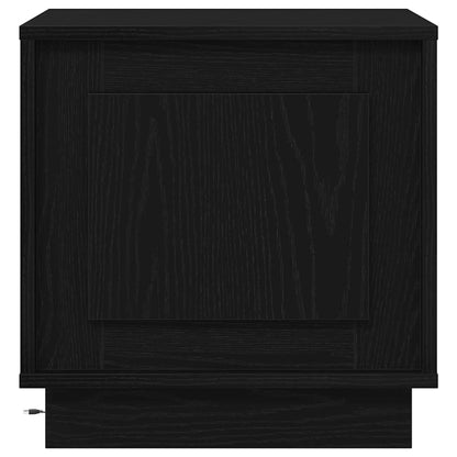 Armadio da Notte 2 pcs Nero 44 x 34.5 x 45 cm Legno multistrato