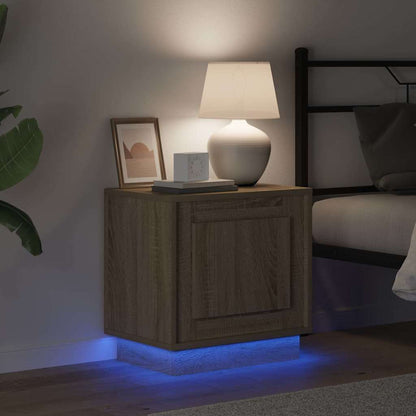 Armadio da Notte con 2 pcs rovere sonoma 44 x 34.5 x 45 cm