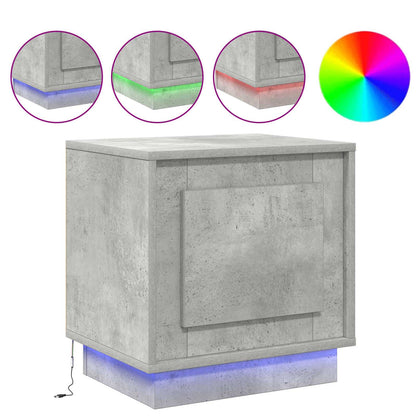 Armadio da Notte Grigio cemento 44 x 34,5 x 45 cm