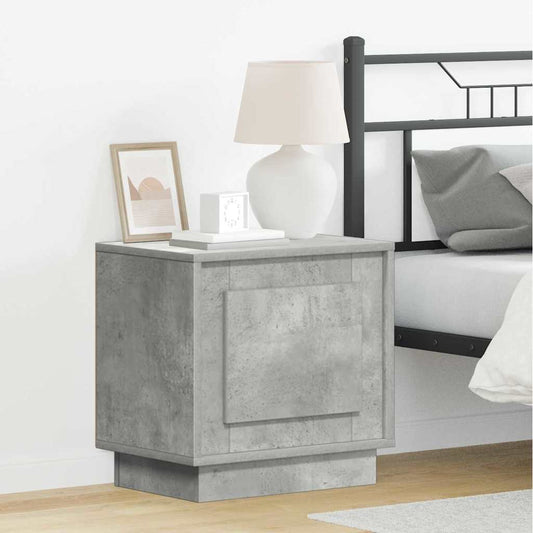 Armadio da Notte con 2 pcs Grigio cemento 44 x 34.5 x 45 cm