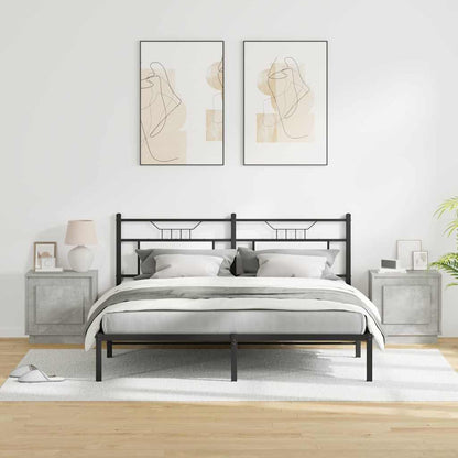 Armadio da Notte con 2 pcs Grigio cemento 44 x 34.5 x 45 cm