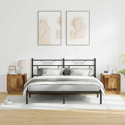 Armadio da Notte con 2 pcs Legno vecchio 44 x 34.5 x 45 cm