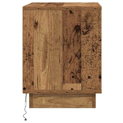 Armadio da Notte con 2 pcs Legno vecchio 44 x 34.5 x 45 cm