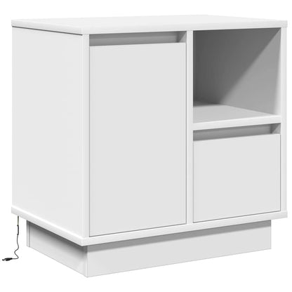 Armadio da Notte con cassetto 2 pcs Bianco 50 x 34.5 x 50 cm.