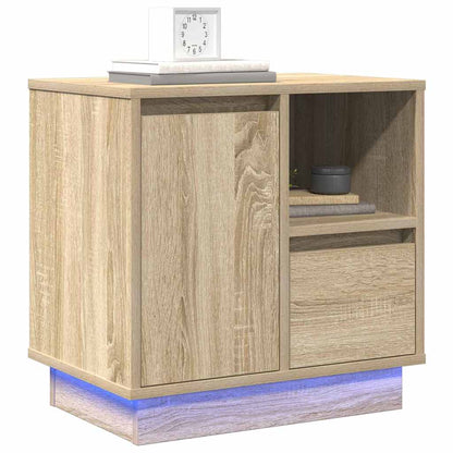 Armadio da Notte con cassetto rovere sonoma 50 x 34.5 x 50 cm.