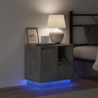 Armadio da Notte con cassetto Grigio cemento 50 x 34,5 x 50 cm.